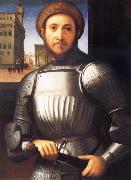 Francesco Granacci Portrait of Man in Armour oil painting